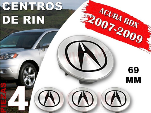 Kit De Centros De Rin Acura Rdx 2007-2009 69 Mm (gris) Foto 2