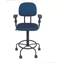 Cadeira Caixa Alta Rodizios Apoio De Braco Regulagem Altura