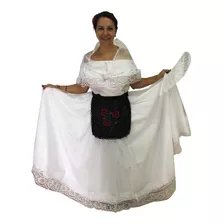 Vestido Veracruzana Jarocha Disfraz Vestuario Regional Mujer