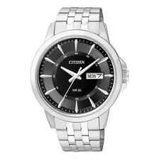 Citizen Black Dial Gents Stainless Bf2011-51e Color De La Correa Gris Color Del Bisel Gris Color Del Fondo Negro