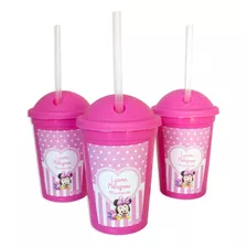 Vasos Plásticos Personalizados Minnie 20 Unid+bolsita+sorbet