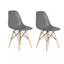 Pack 2 Sillas Eames Gris