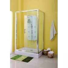 Box De Ducha 120x80 Mampara Cristal Puerta Corrediza