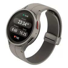 Samsung Galaxy Watch5 Pro (bluetooth) 1.4 Caja 45mm De Titanio Gris Titanio, Malla Gris Titanio De Silicona Y Bisel Gris Titanio De Metal Sm-r920
