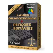 Combo De Laudo E Petições Completo Perícia Grafotécnica