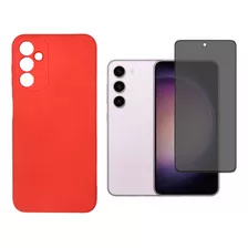 Capa Capinha Silicone Case Aveludada Para A14 + Privacidade