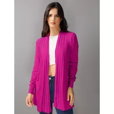 Casaquinh Kimono Cardigan Femi Blusa De Frio La Trico Sueter