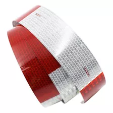 Cinta Reflectante Rojo-blanco 45,7mts Marca Avery Dennison