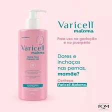 Creme Relaxante Para Perna Cansadas Varicell Materna 200g