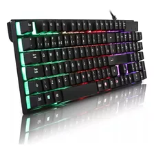 Teclado Gamer Semi Mecânico Led Luminoso Profissional Abnt2