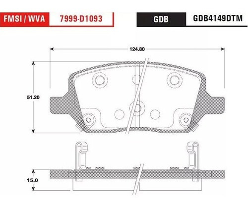 Balata Trasera Ceramica Trwp Buick Terraza 3.5 2005 Foto 2