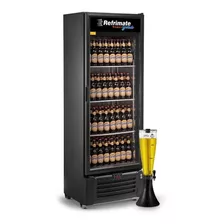 Cervejeira Porta De Vidro Vcc505v Preta 127v E Chopeira 3,5l