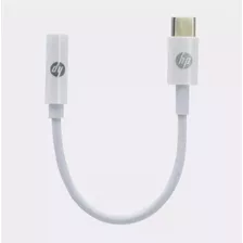 Adaptador De Audio Hp Usb-c A Jack 3,5, Color Blanco Fj