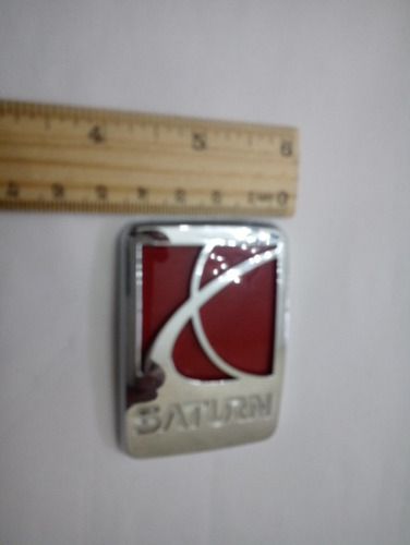 Emblema Chebrolet Saturn 3795 Usado Original Plastico Cromo  Foto 2