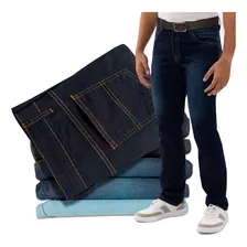 Kit 5 Calças Jeans Masculina Com Lycra.