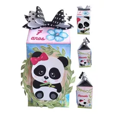 Kit Festa Infantil Panda Rosa Lembrancinha Festa Fácil