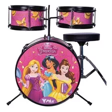 Bateria Infantil Disney Princesas Gold Rosa Bid P2 Phx Bidp2