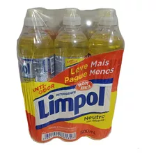 Kit 6 Detergente Para Lava-louças Limpol Neutro 500ml