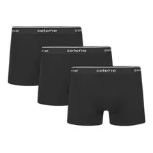 Kit Com 3 Cuecas Boxer Plus Size Algodão X1 Ao X3 Selene