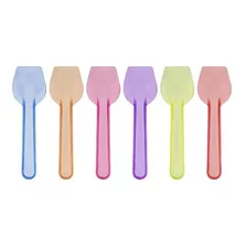 Cucharas De Colores Transparentes Mini Postre Shots 100unids