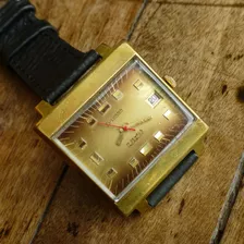 Silvana Tv Rectangular Antiguo Oro Enchape Reloj 28221swt