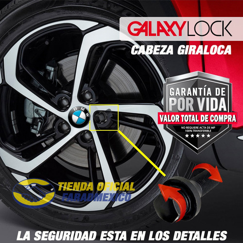 Birlos Seguridad Bmw X1 Gasolina Galaxylock Envo Gratis!! Foto 2