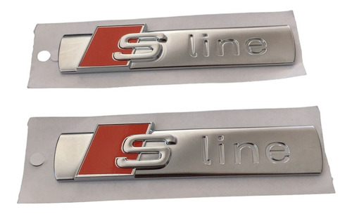 2 Emblemas Audi Sline 100% Originales Sq3 Sq5 Sq7 Sq8 Tt S3 Foto 5