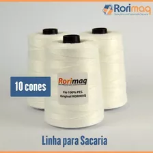 Fio / Linha Para Costurar Sacaria 10 Cones