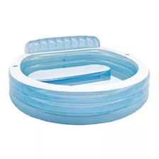 Piscina Inflable Circular Intex Swim Center 57190 640l Blanca Y Azul