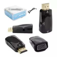 Adaptador Hdmi Para Vga 1080p Com Entrada P2 Kp-3469