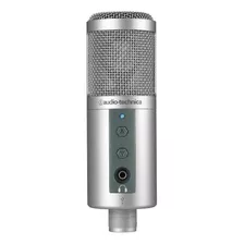 Microfone Audio-technica Atr2500-usb Condensador Cardioide Cor Prata