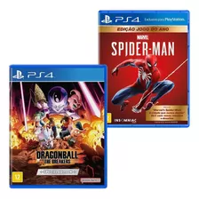 Spider Man Ps4 Capa Azul + Dragon Ball The Breakers Lacrados