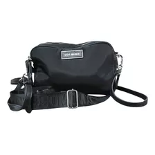 Crossbody Para Dama Color Negro Liso M22 25x16cm Sm