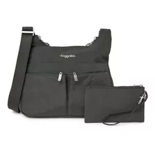 Bolso De Dama Carbon Tipo Bandolera Tela Baggallini 