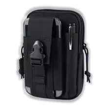 Bolsa Porta Objeto Celular Carteira Pochete Cinto Cor Preto