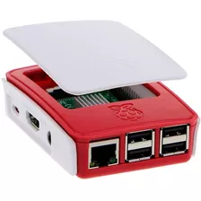 Carcasa Para Raspberry Pi 3 3b+ Case Blanco Negro