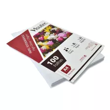 Papel Fotográfico Glossy A4 135gr - Com 100 Folhas Visutec Cor Branco