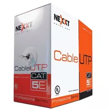 Nexxt Cable Utp Cat 5e Exterior Rollo 305m Negro 100% Cobre