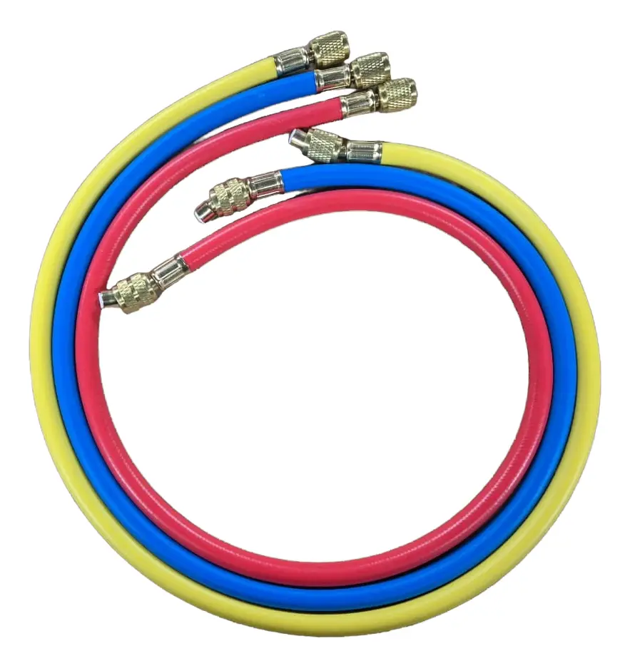 Juego 3 Mangueras Manifold Refrigeración R22 R12 R134a 90cm