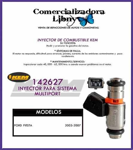 Inyector De Combustible Kem Ford Fiesta 1.6lts 2003-2007 Foto 2