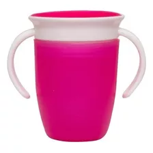 Vaso Entrenador Antiderrame 360 Para Bebé Color Rosa