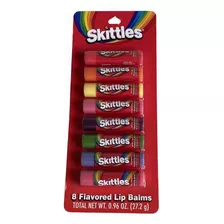 Bálsamos Labiales Aromatizados Skittles 8-pack