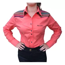 Camisa Feminina Etnica Americanizada Dágora Country