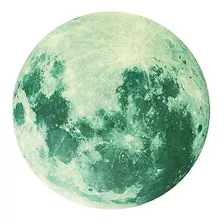 Adesivo Fluorescente Lua Gigante Brilha No Escuro 30 Cm