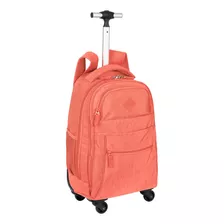 Mochila Sestini 4 Rodas Rolling Crinkle 34 Litros Apricot