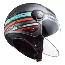 Casco Ls2 Airflow Ronnie /azul Plateado Mate