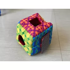 Cubo De Tela De Encastre Con 5 Figuras Geométricas