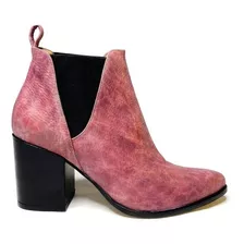 Botas Mujer Texana Cuero Elastico Dama Moda 2019 Art 604