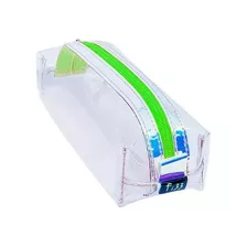 Estojo Fizz Báu Cristal Transparente Holográfico Verde Neon