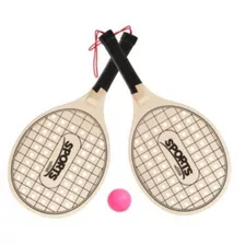 Kit 10 Raquetes Beach Tennis + 5 Bolas